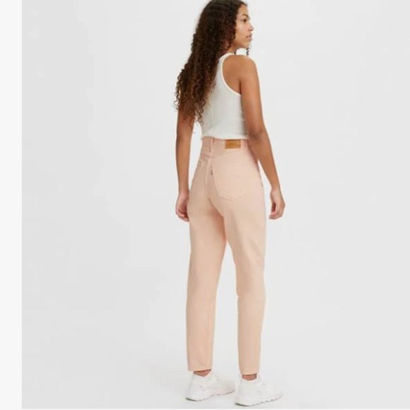 NWT Levi’s Premium High Loose Taper Fit Jeans  In Peach Color 32X29 - Picture 3 of 11